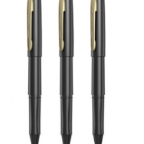 齐心 GP187 大容量磨砂中性笔 子弹头 0.7mm   12支/盒